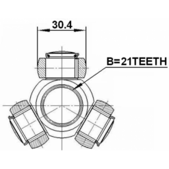 Alternative view of TRIPOD JOINT 21X30.4