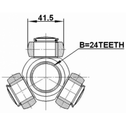 Alternative view of TRIPOD JOINT 24X41.5