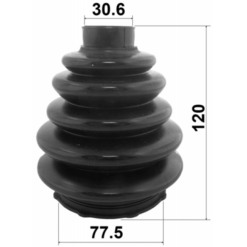 Alternative view of BOOT OUTER CV JOINT KIT 77.5X120X30.6