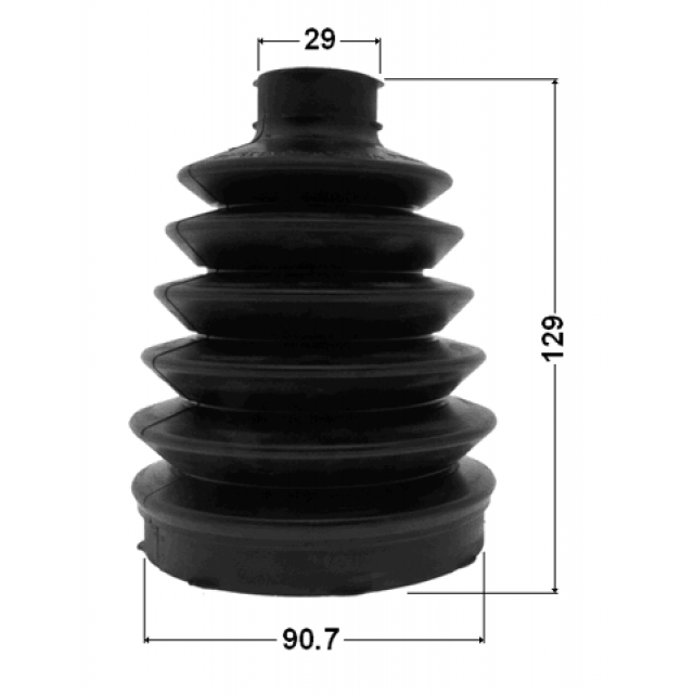 BOOT OUTER CV JOINT KIT PVC 90.7X129X29 - Image 2