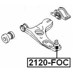 Alternative view of BALL JOINT FRONT LOWER ARM