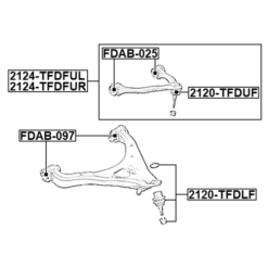 Alternative view of BALL JOINT FRONT LOWER ARM
