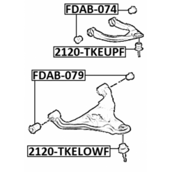 Alternative view of BALL JOINT FRONT LOWER ARM