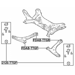 Alternative view of BALL JOINT FRONT LOWER ARM