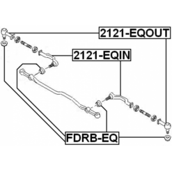 Alternative view of STEERING TIE ROD END