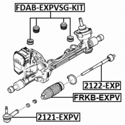 Alternative view of STEERING TIE ROD END