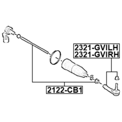 Alternative view of STEERING TIE ROD