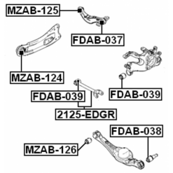 Alternative view of REAR TRANSVERSE LINK