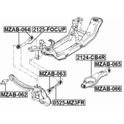 Alternative view of REAR TRANSVERSE LINK