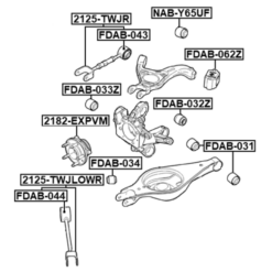 Alternative view of REAR LOWER TRANSVERSE LINK