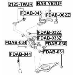 Alternative view of REAR TRANSVERSE LINK