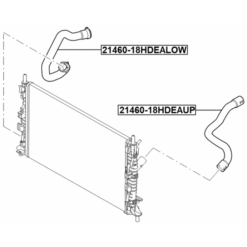 Alternative view of RADIATOR HOSE