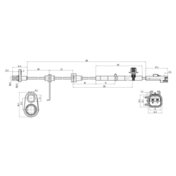 Alternative view of ABS SENSOR REAR