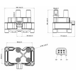 Alternative view of IGNITION COIL