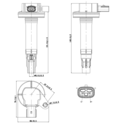 Alternative view of IGNITION COIL
