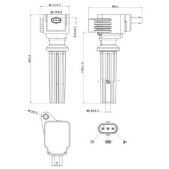 Alternative view of IGNITION COIL