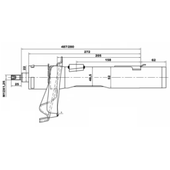Alternative view of SHOCK ABSORBER FRONT LEFT