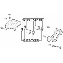 Alternative view of FRONT BRAKE CALIPER REPAIR KIT (FOR ONE PISTON)