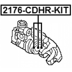Alternative view of REPAIR KIT, REAR CALIPER PISTON WITH MECHANISM D38