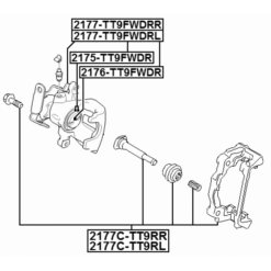Alternative view of REAR CALIPER PISTON WITH MECHANISM D48