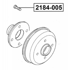 Alternative view of WHEEL STUD