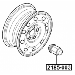 Alternative view of WHEEL NUT 1/2UNF-20 L40.9