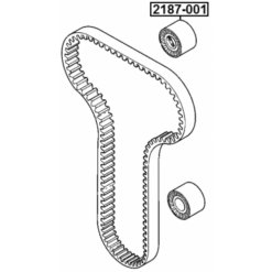Alternative view of TIMING BELT TENSIONER PULLEY