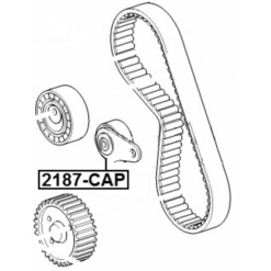 Alternative view of TIMING BELT TENSIONER PULLEY