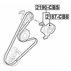Alternative view of TENSION PULLEY