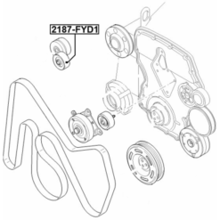 Alternative view of TENSION PULLEY