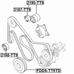 Alternative view of PULLEY IDLER