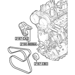Alternative view of BELT TENSIONER