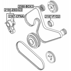 Alternative view of BELT TENSIONER