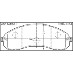 Alternative view of PAD KIT, DISC BRAKE, FRONT