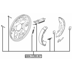 Alternative view of BRAKE SHOE FITTING KIT