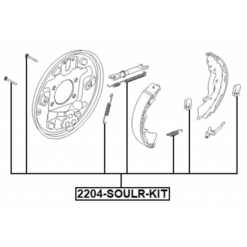 Alternative view of BRAKE SHOE FITTING KIT