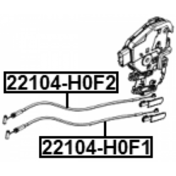 Alternative view of OUTER DOOR LOCK CABLE