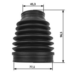 Alternative view of BOOT INNER CV JOINT KIT PVC 77.1X96.5X45.3