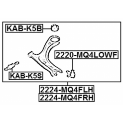 Alternative view of BALL JOINT FRONT LOWER ARM