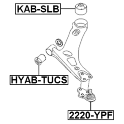 Alternative view of BALL JOINT FRONT LOWER ARM