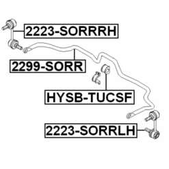 Alternative view of REAR RIGHT STABILIZER LINK / SWAY BAR LINK