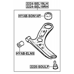 Alternative view of LEFT FRONT ARM