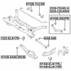Alternative view of LEFT REAR UPPER ROD