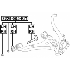 Alternative view of REPAIR KIT, CAMBER ADJUSTING ECCENTRIC BOLT