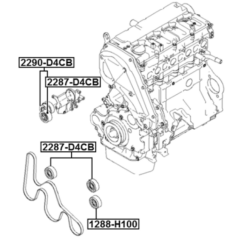 Alternative view of BELT TENSIONER