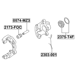 Alternative view of ANTI-RATTLE SPRING, DISC BRAKE PADS