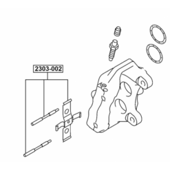 Alternative view of DISC BRAKE CLIP SET