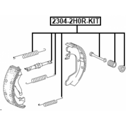 Alternative view of BRAKE SHOE FITTING KIT