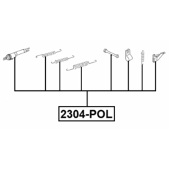 Alternative view of BRAKE SHOE FITTING KIT
