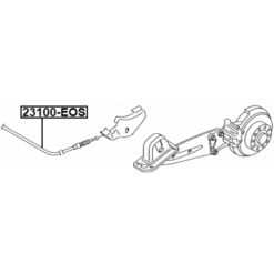 Alternative view of PARKING BRAKE CABLE